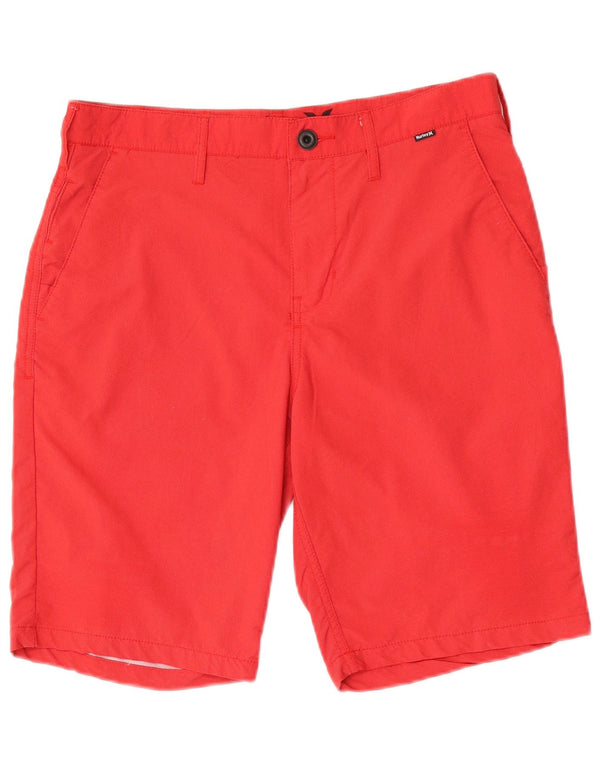 Hurley Mens Dri Fit Chino Shorts W30 Medium Red Nylon