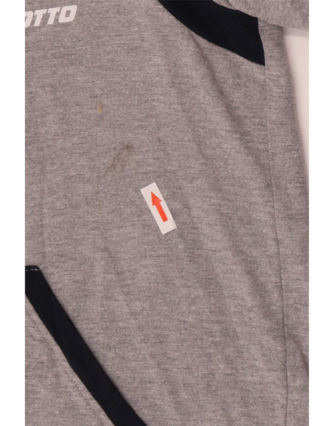Giacca da ginnastica da uomo Lotto Small in cotone color block grigio