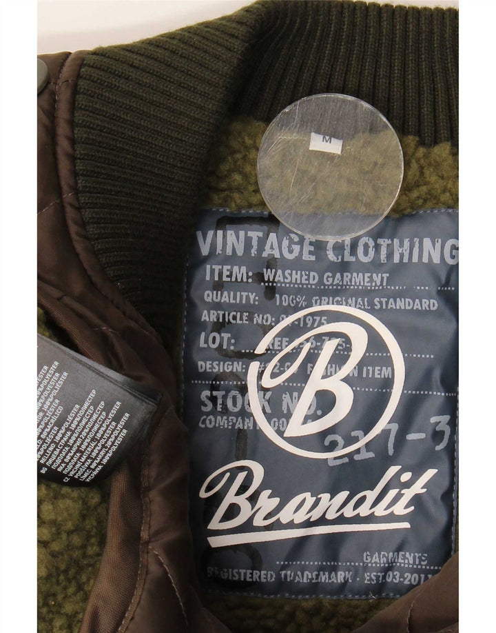 Brandit Mens Liner Padded Jacket UK 38 Medium Khaki Polyester