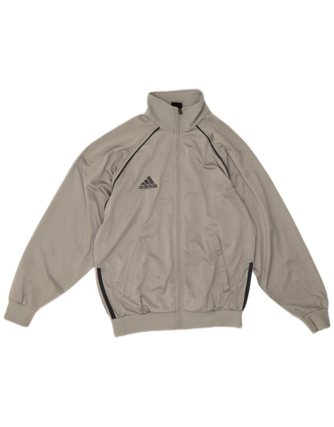 Giacca da tuta da ragazzo Adidas 13-14 anni in poliestere color block grigio