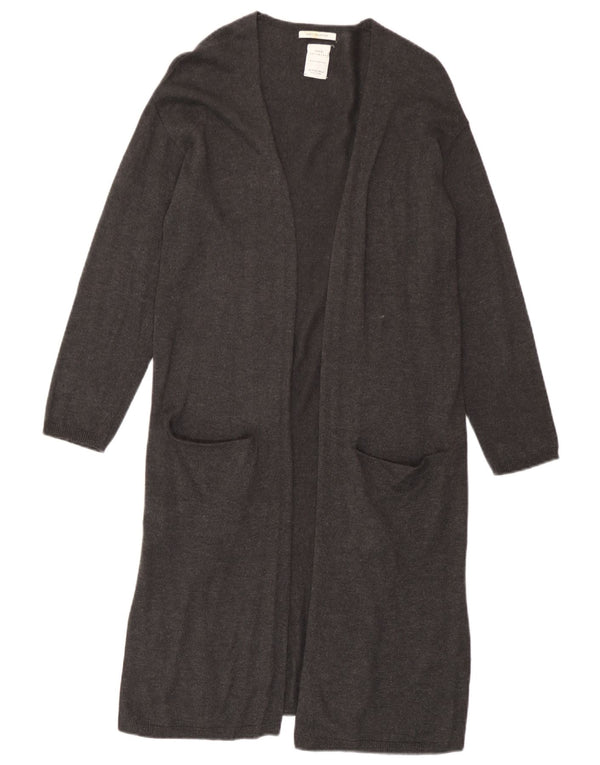Zara Longline-Cardigan für Mädchen, 9–10 Jahre, graue Viskose