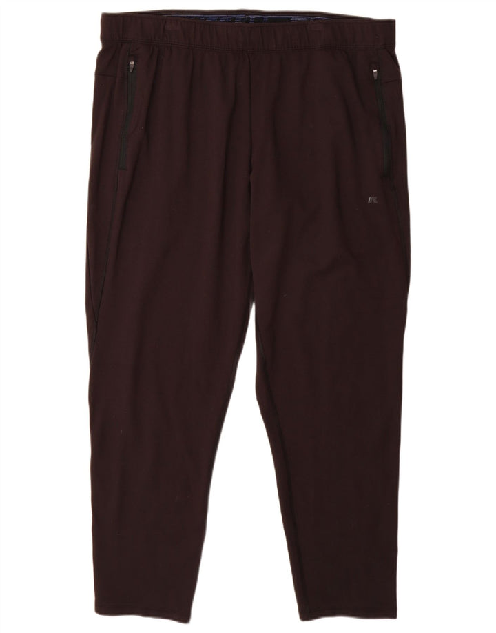 RUSSELL ATHLETIC Mens Tracksuit Trousers  XL Black Rayon