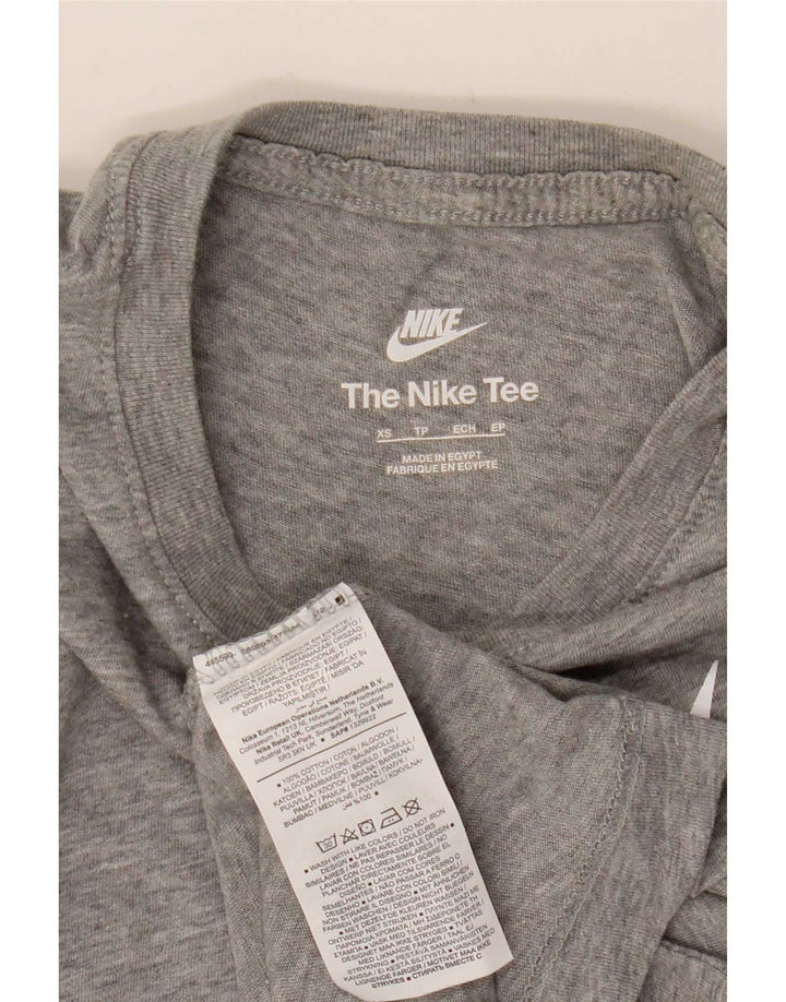 Nike Mens Graphic T-Shirt Top XS Grey Cotton