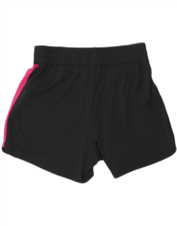 NIKE Womens Sport Shorts UK 10 Small  Black Colourblock Polyester