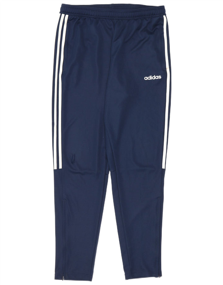 Adidas Mens Aeroready Tracksuit Trousers Large Navy Blue Polyester
