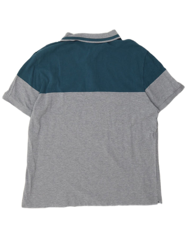 Polo Lacoste da uomo vestibilità regolare 2XL in cotone color block grigio