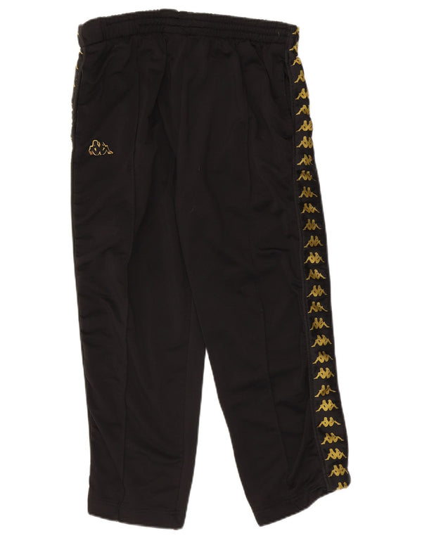 Kappa Womens Graphic Crop Tracksuit Trousers UK 16 Large  Black