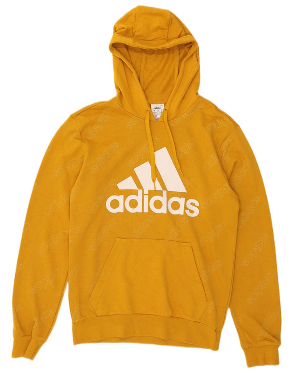 Adidas Mens Graphic kapucnis pulóver kis sárga pamut
