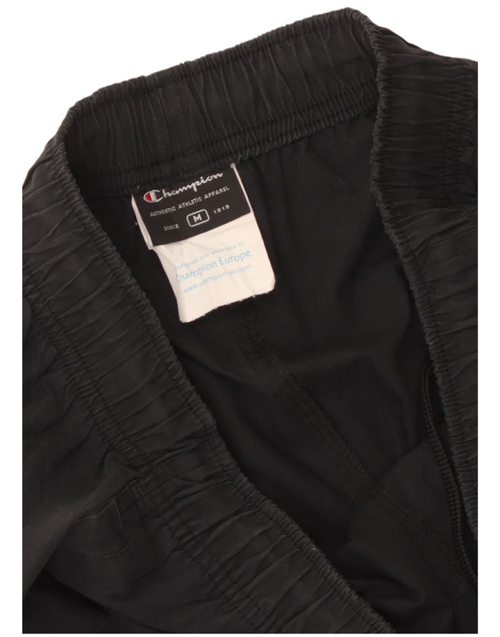 Champion Mens Tracksuit Trousers Joggers Medium Black Cotton