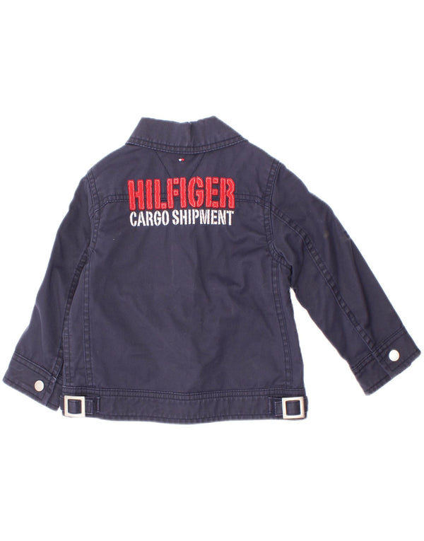 Tommy Hilfiger Veste bomber graphique pour bébé garçon 18-24 mois Bleu marine