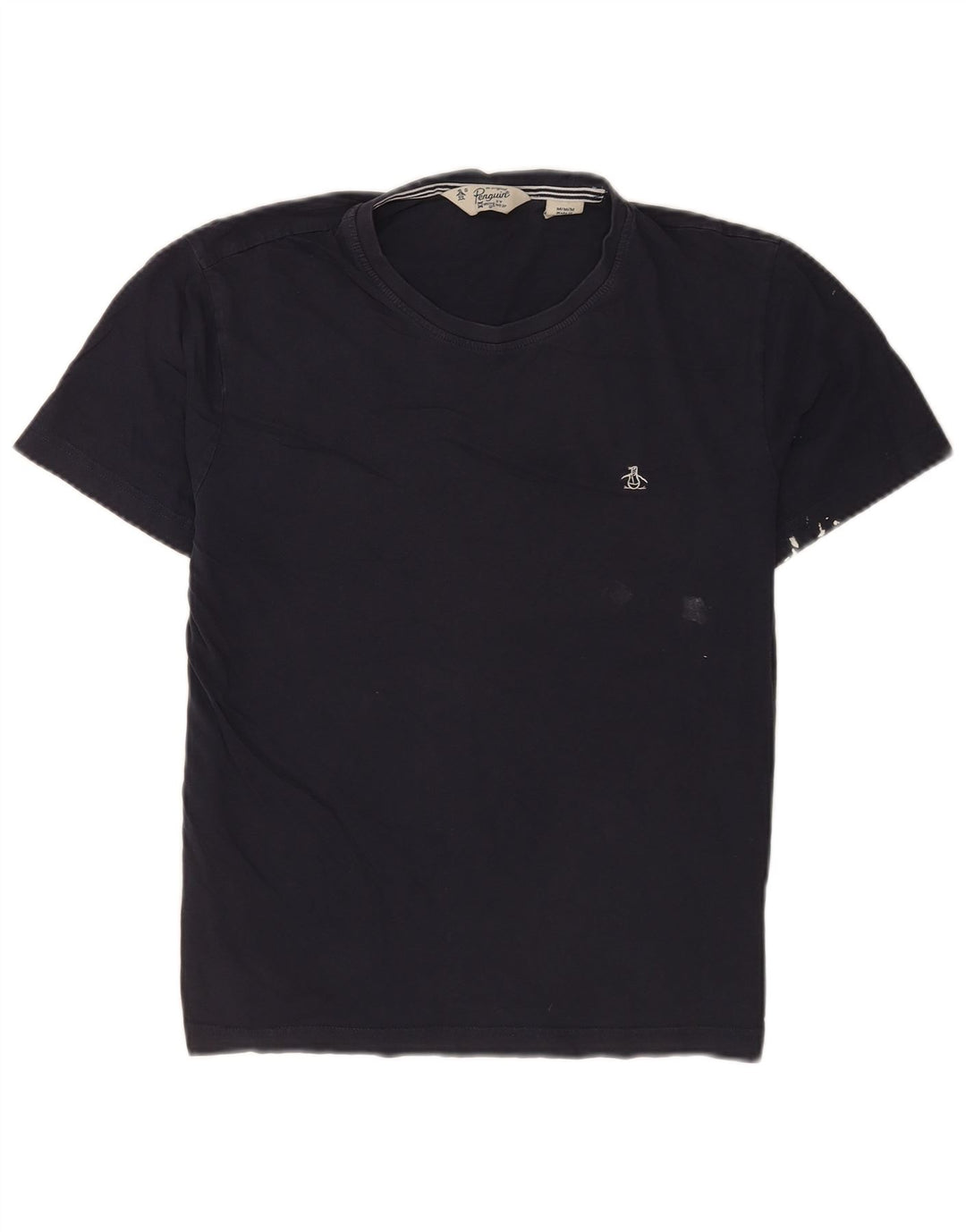 Penguin T-shirt à manches courtes pour homme, coupe régulière, bleu marine moyen, en coton