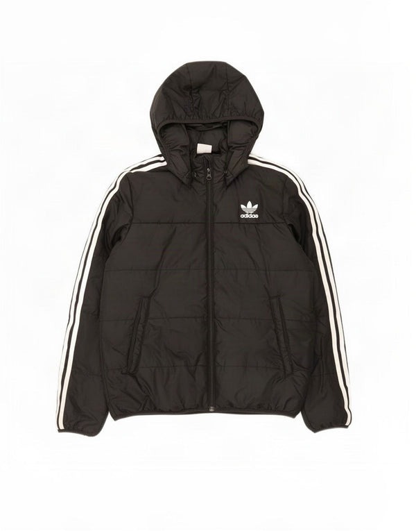 Veste matelassée à capuche Adidas Garçon 12-13 ans Noir Polyester
