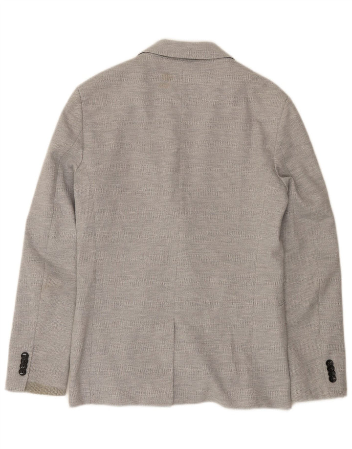 Zara Herre 2-knaps blazerjakke UK 38 Medium Grå