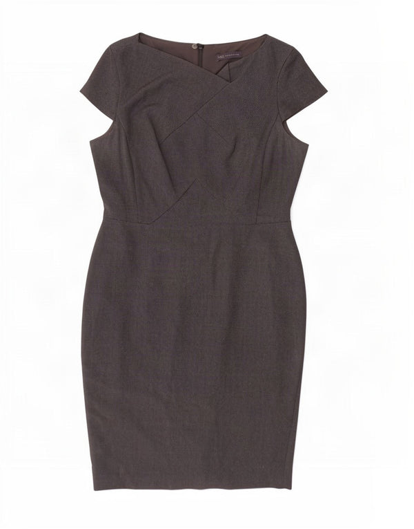 Γυναικείο φόρεμα με θήκη Marks & Spencer UK 14 Large Grey Polyester