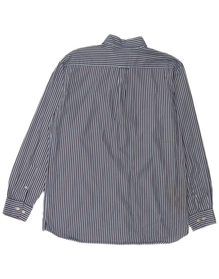 Camicia Gant da uomo vestibilità regolare in cotone gessato blu medio