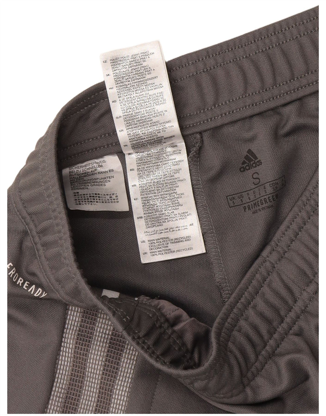 Męskie spodnie dresowe Adidas Aeroready, małe, szare, z poliestru