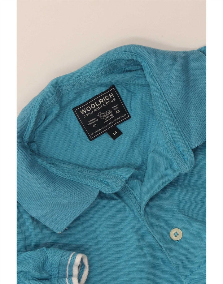 Woolrich Boys Polo Shirt 13-14 År Blå