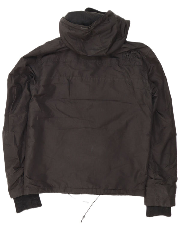 Ανδρικό μπουφάν με κουκούλα Superdry UK 36 Small Black Polyester