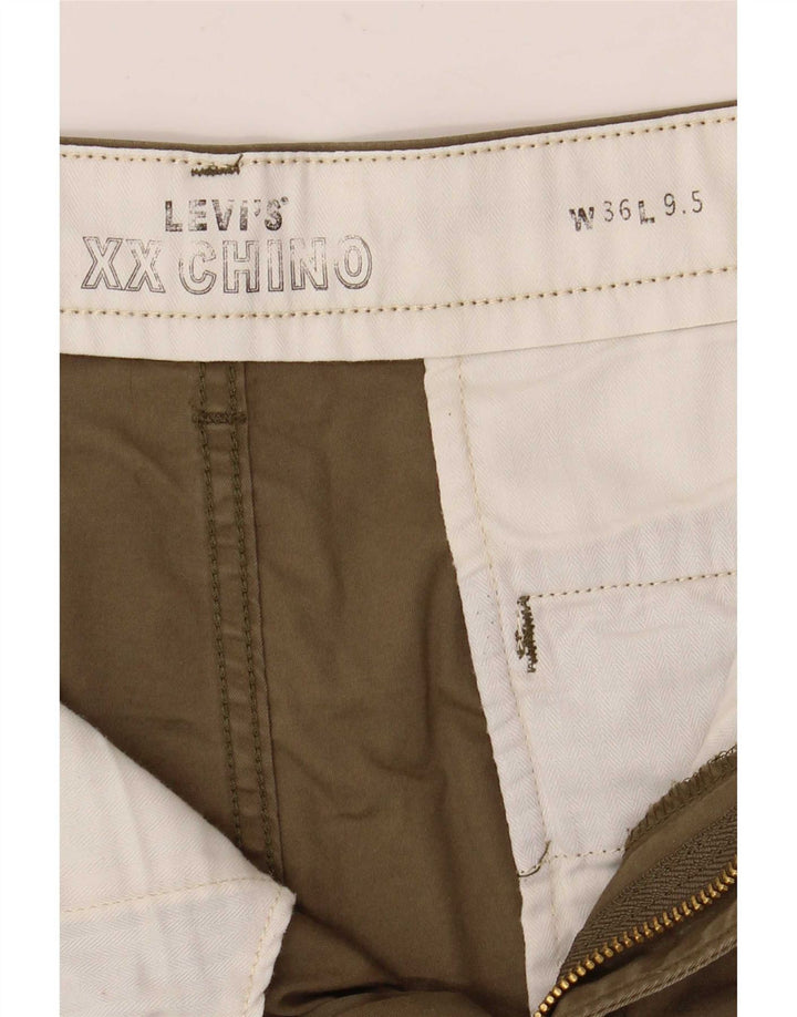 Pantaloncini chino da uomo Levi's W36 grandi in cotone kaki