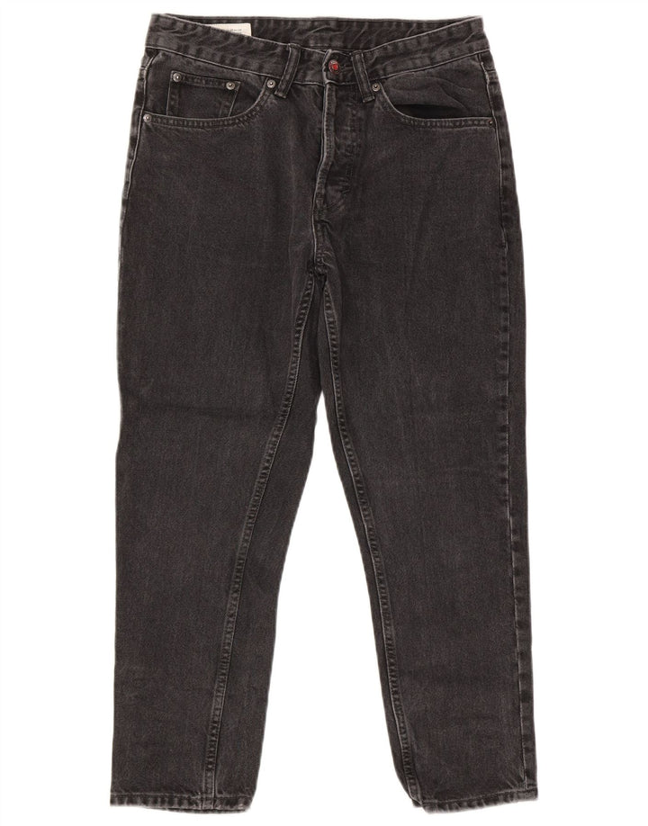 Zara Mens Straight Jeans EU 38 Small W30 L25 Grey Cotton