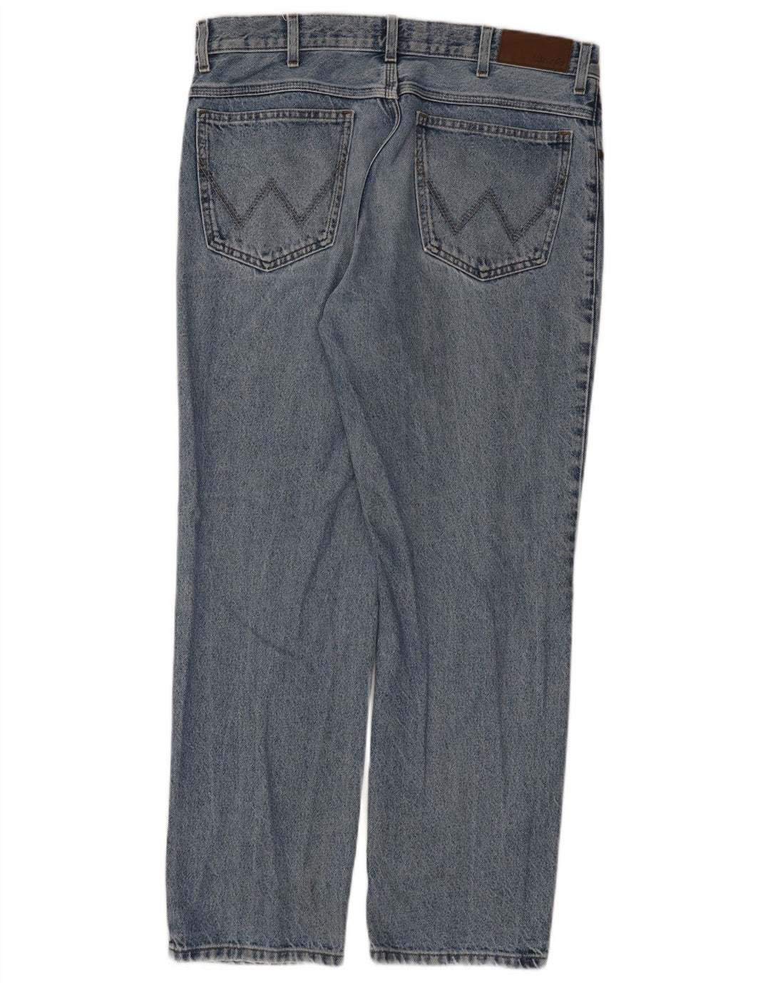 WRANGLER Mens Straight Jeans W36 L30 Blue Cotton