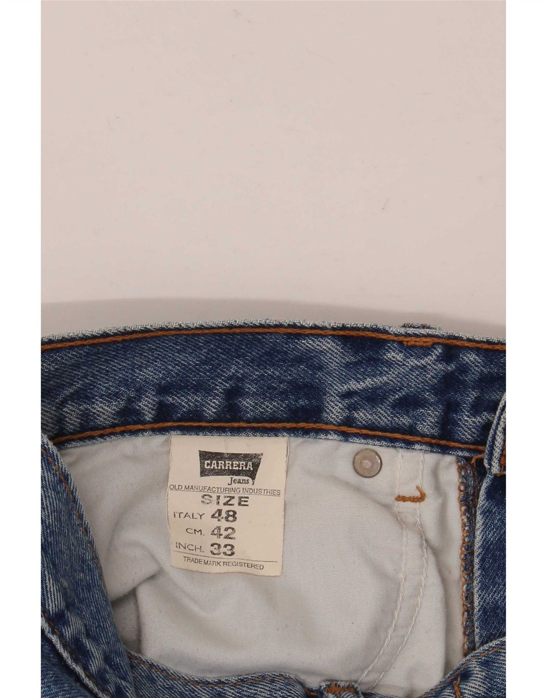 Carrera Mens 702 Straight Jeans W33 L28 Blue Cotton