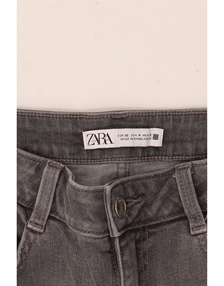 Zara Dame Bootcut Jeans EU 36 XS W26 L26 Grå