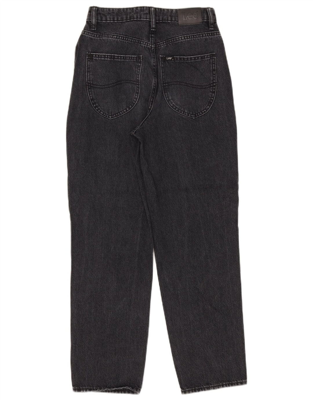 Lee Womens Distressed Tapered Jeans Large W28 L27 Black Cotton