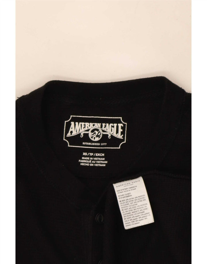 American Eagle Haut à manches longues pour homme XS en coton noir