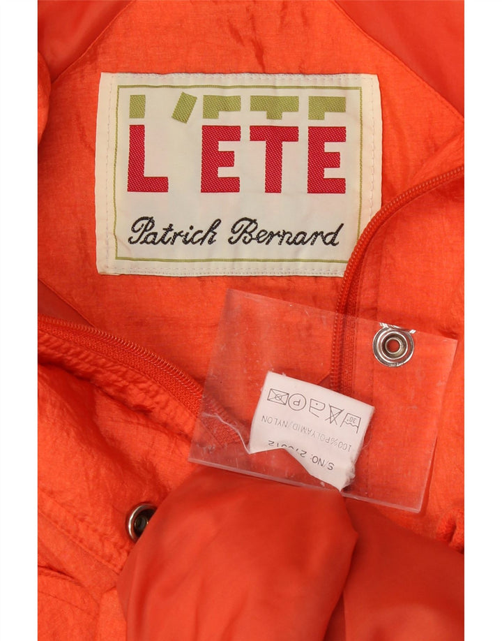 VINTAGE Womens Windbreaker Jacket UK 14 Medium Orange Polyamide Vintage Vintage and Second-Hand Vintage from Messina Hembry 