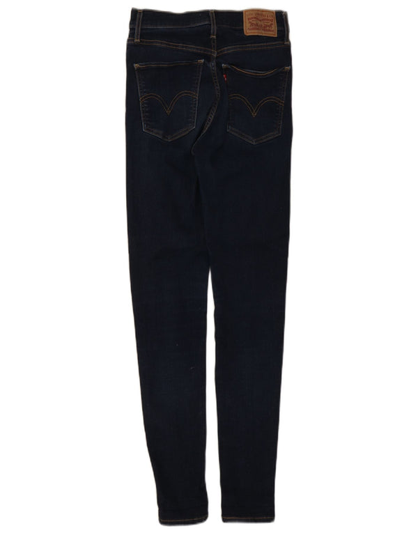Calça jeans feminina Levi's Mile High Super Skinny W27 L30 azul marinho algodão