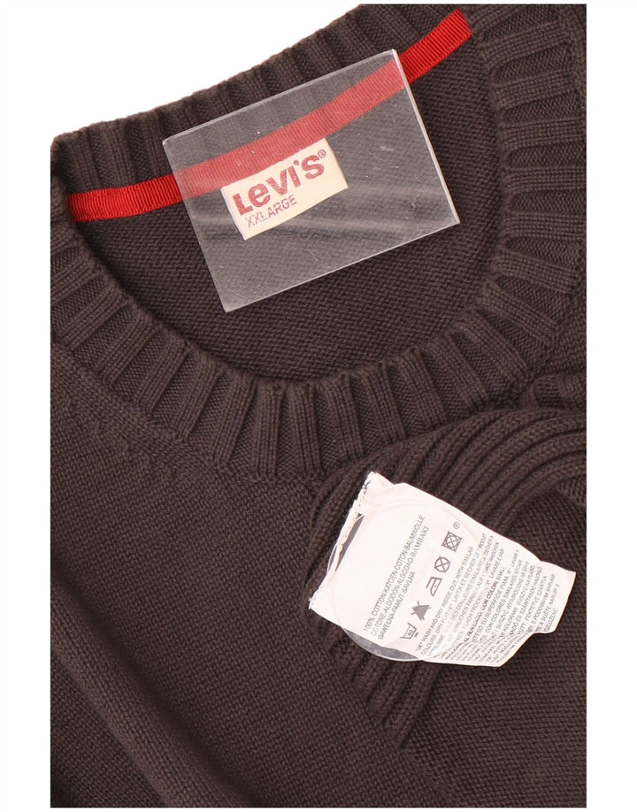 Levi's Herre sweater med rund hals 2XL sort bomuld
