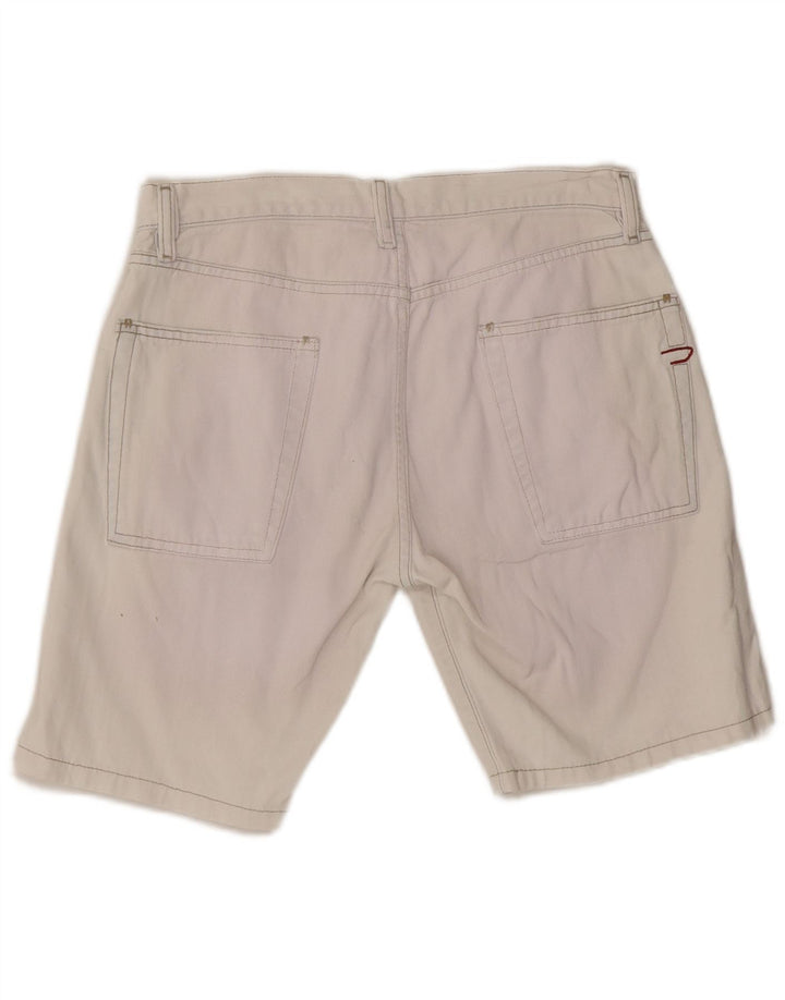 DIESEL Womens Denim Shorts W31 Medium  White Cotton