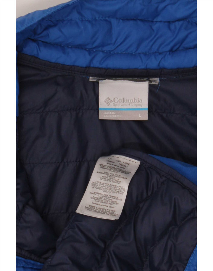 Columbia Mens Padded Jacket UK 40 Large Blue Nylon