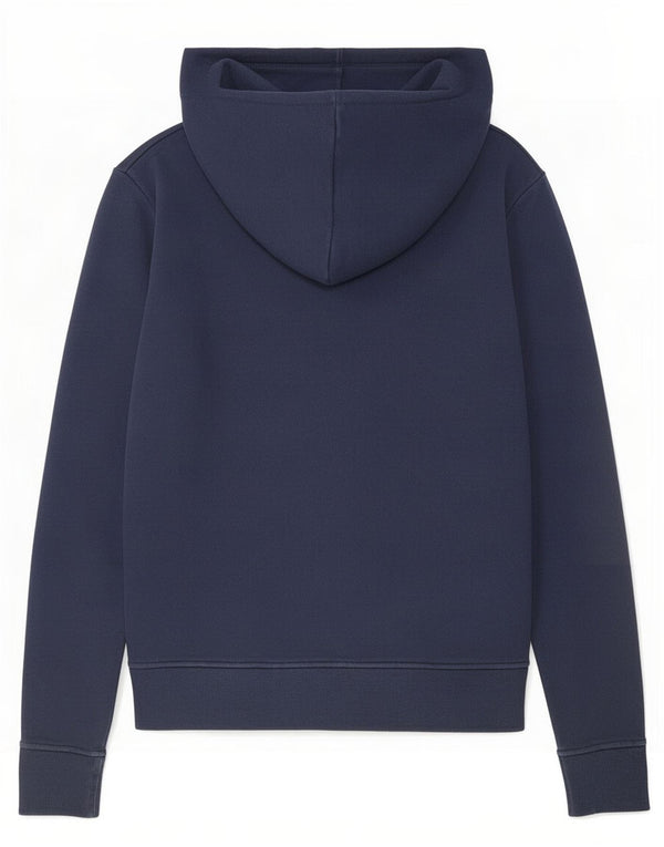 Tommy Hilfiger Mens Graphic Zip Hoodie Sweater Medium Navy Blue Cotton
