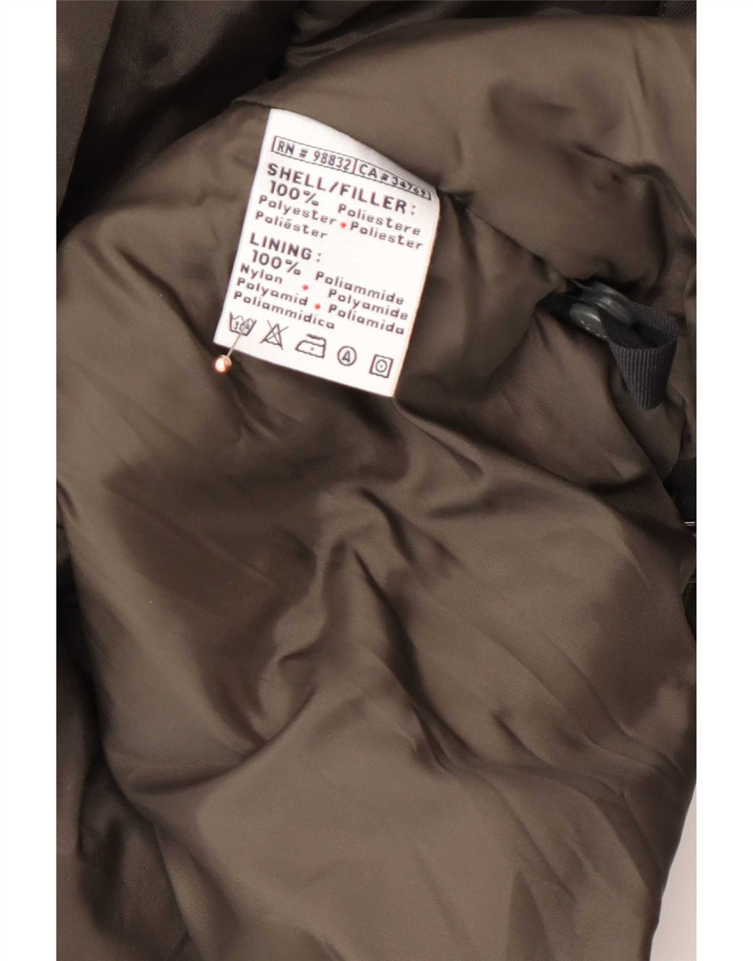 Kappa Mens Windbreaker Jacket UK 42 XL Khaki Polyamide