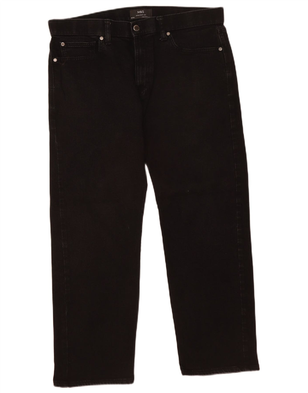 Marks & Spencer Straight Jeans til mænd W36 L26 Sort