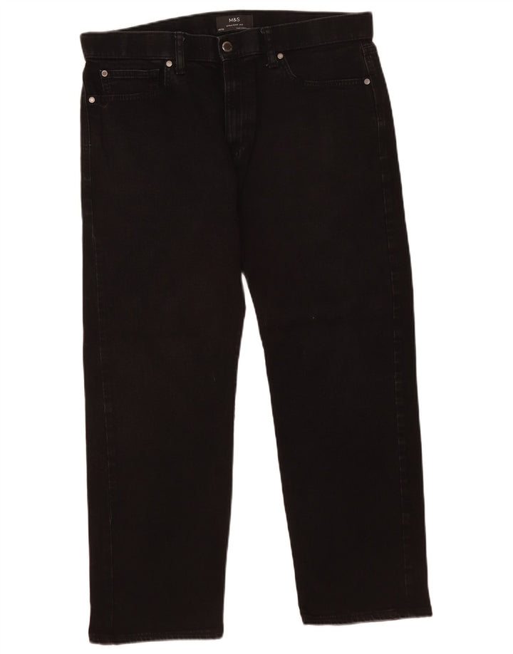 Marks & Spencer Straight Jeans til mænd W36 L26 Sort