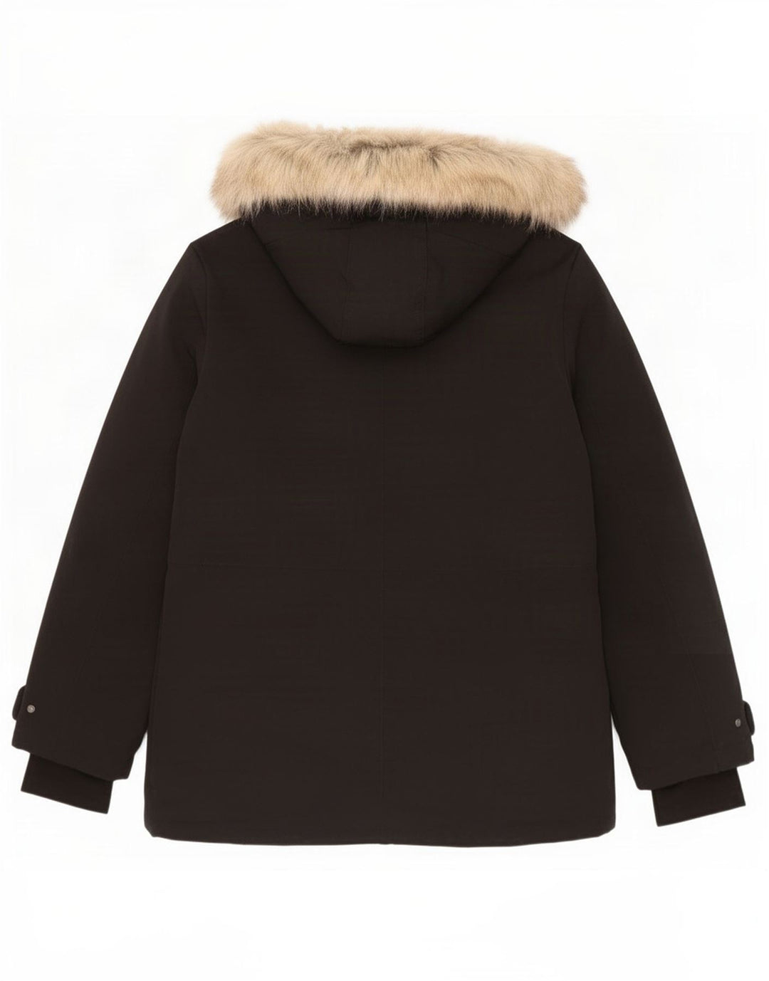 Zara Mujer Chaqueta Acolchada Con Capucha UK 46 Grande Poliéster Negro