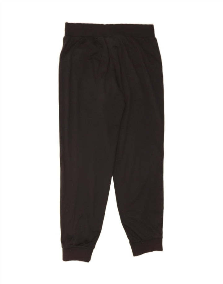 REEBOK Womens Tracksuit Trousers Joggers UK 14 Medium Black Polyester Vintage Reebok and Second-Hand Reebok from Messina Hembry 