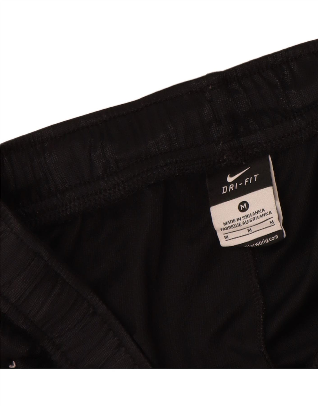 Nike Herre Dri Fit Sportshorts Medium Sort Stribet Polyester