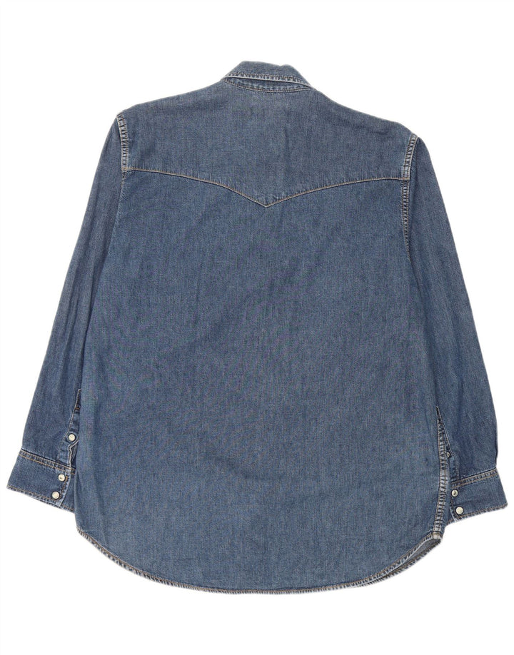 Lee Mens Denim Shirt Medium Blue Cotton