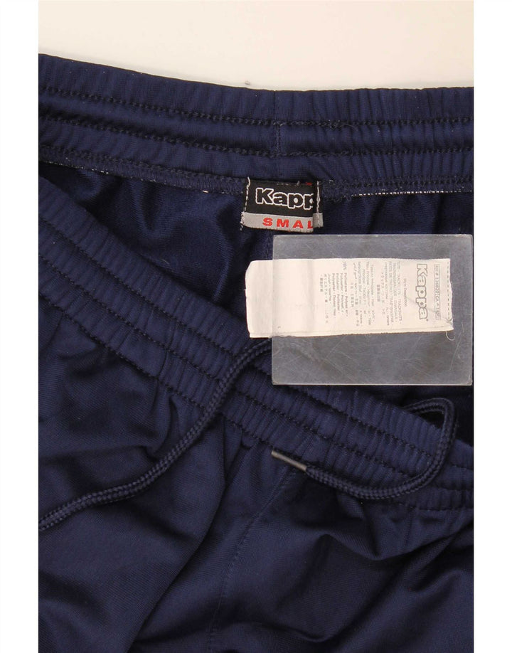 Kappa Mens Graphic Tracksuit Trousers Joggers Small Navy Blue Polyester