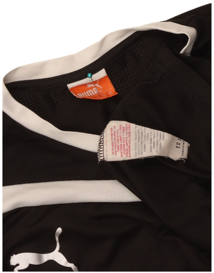 Puma Mens T-Shirt Top 2XL Black Colourblock Polyester