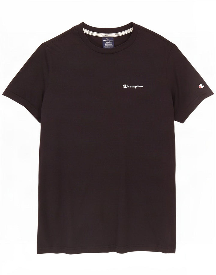 Champion Camiseta Hombre Top Small Algodón Negro
