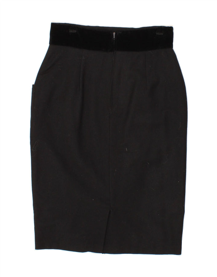 VINTAGE Womens Pencil Skirt IT 44 Medium W30  Black Vintage Vintage and Second-Hand Vintage from Messina Hembry 