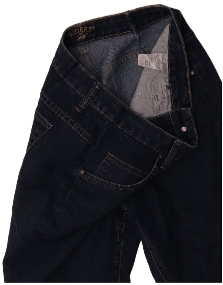 Lee Womens Riders Capri Jeans US 8 Medium W30 L18 Navy Blue Cotton
