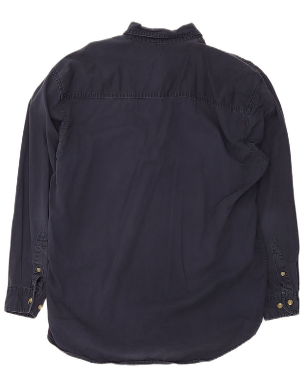 Lee Mens Shirt Medium Navy Blue Cotton