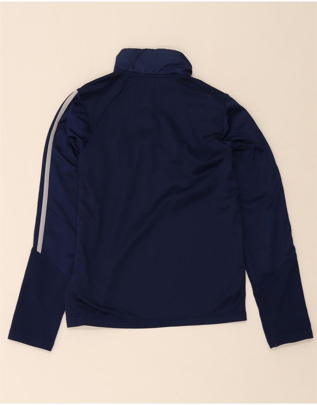 Adidas Boys Aeroready Zip Neck Pullover Tracksuit Top 13-14 Years Navy Blue