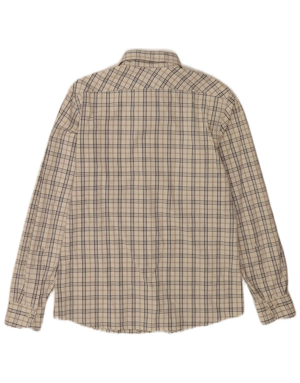 Gas Mens Shirt Medium White Check